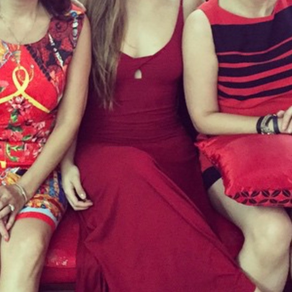 Melia red maxi dress bought in boutique in Hawaii